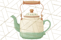 Farmhouse Kitchen Clipart, Rustic Kitchen Appliances PNG Product Image 5