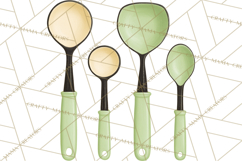 Farmhouse Kitchen Clipart, Rustic Kitchen Appliances PNG Product Image 4