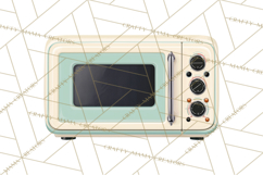 Farmhouse Kitchen Clipart, Rustic Kitchen Appliances PNG Product Image 5