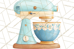 Farmhouse Kitchen Clipart, Rustic Kitchen Appliances PNG Product Image 2