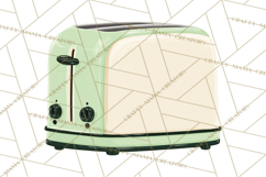 Farmhouse Kitchen Clipart, Rustic Kitchen Appliances PNG Product Image 2