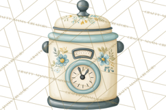 Farmhouse Kitchen Clipart, Rustic Kitchen Appliances PNG Product Image 3