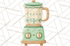 Farmhouse Kitchen Clipart, Rustic Kitchen Appliances PNG Product Image 5