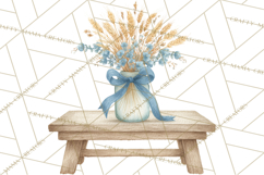 Farmhouse Kitchen Clipart, Rustic Kitchen Appliances PNG Product Image 3