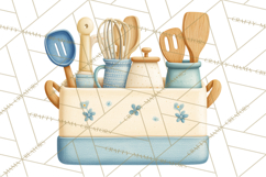 Farmhouse Kitchen Clipart, Rustic Kitchen Appliances PNG Product Image 2