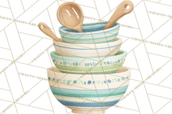 Farmhouse Kitchen Clipart, Rustic Kitchen Appliances PNG Product Image 5