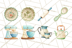 Farmhouse Kitchen Clipart, Rustic Kitchen Appliances PNG Product Image 2