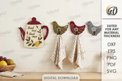 Farmhouse Kitchen Wall Decor Laser Cut. Wall Decor SVG Product Image 1