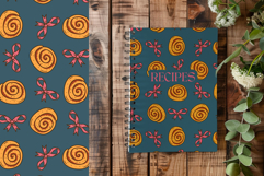 Cinnamon Roll with Pink Bows Seamless Digital Papers Product Image 5