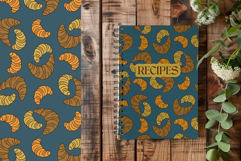 Hygge Coffee Seamless Digital Papers Croissants &amp; Cozy Café Product Image 5