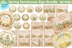 Spring Farmhouse Sign Sublimation Product Image 1