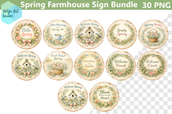 Spring Farmhouse Sign Sublimation Product Image 2