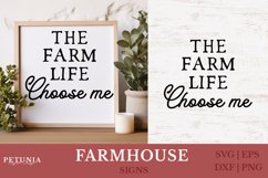 Farmhouse cut file being used as a farmhouse sign print