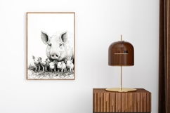 Farmhouse Sketch Wall Art Set 
