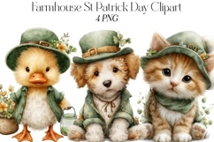 Farmhouse St Patrick Day Clipart Product Image 1