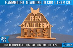 Farmhouse Standing Decor|Laser Cut Farmhouse|Home Sweet Home Product Image 10
