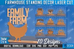 Farmhouse Standing Decor|Laser Cut Farmhouse|Home Sweet Home Product Image 1