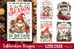 Christmas Kitchen Towel 4 PNG Retro PNG Sublimation Product Image 1