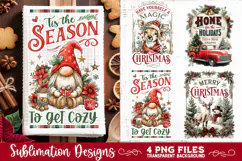 Christmas Kitchen Towel 4 PNG Retro PNG Sublimation Product Image 1