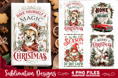 Christmas Kitchen Towel 4 PNG Retro PNG Sublimation Product Image 2