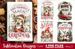 Christmas Kitchen Towel 4 PNG Retro PNG Sublimation Product Image 2