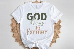 Farmhouse Sign SVG Cut File God Bless the Farmer Home Sign Product Image 2