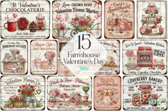 Farmhouse Valentine's Day Clipart Bundle Product Image 1