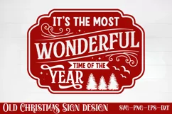 It's the most wonderful time of the year SVG, Christmas SVG Product Image 1