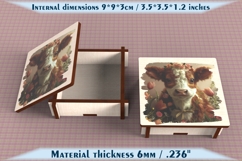 Cow Wooden Box SVG, 6mm Laser Cut File, Farmhouse Decor Product Image 4