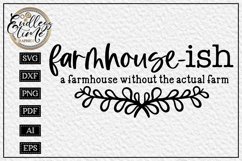 Farmhouse-ish SVG | A Rustic Farmhouse Sign Design Product Image 2