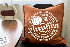 Farm fresh pumpkins svg, Farmhouse autumn svg Product Image 3