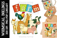 Farm-Fam Animal Sublimation Clipart Product Image 1