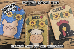 Farm Tag trio Modge Podge SVG's and Printables Product Image 1