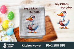 Farm goose kitchen towel sublimation bundle | Towel PNG Product Image 5