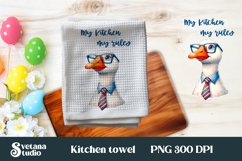 Farm goose kitchen towel sublimation bundle | Towel PNG Product Image 4