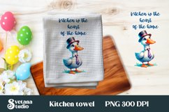 Farm goose kitchen towel sublimation bundle | Towel PNG Product Image 3