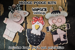 Farm Trio Magnets Modge Podge SVG's and Printables Product Image 1