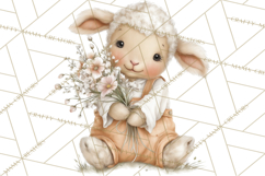 Playful Farm Animal Art, Cute Barnyard Critters PNG Product Image 5