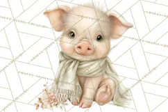 Playful Farm Animal Art, Cute Barnyard Critters PNG Product Image 3