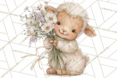 Playful Farm Animal Art, Cute Barnyard Critters PNG Product Image 5