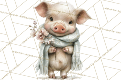 Playful Farm Animal Art, Cute Barnyard Critters PNG Product Image 4