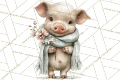 Playful Farm Animal Art, Cute Barnyard Critters PNG Product Image 4