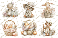 Playful Farm Animal Art, Cute Barnyard Critters PNG Product Image 7
