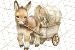 Playful Farm Animal Art, Cute Barnyard Critters PNG Product Image 4