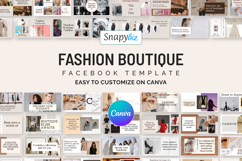 Fashion Boutique Canva Facebook Design Product Image 1