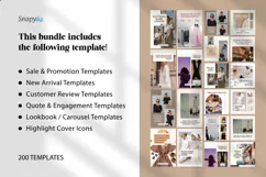 Fashion Boutique Canva Social Media Marketing Templates Product Image 4