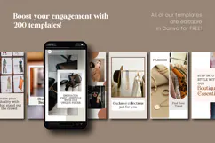 Fashion Boutique Canva Social Media Marketing Templates Product Image 6