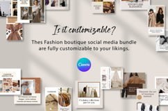Fashion Boutique Canva Social Media Marketing Templates Product Image 8