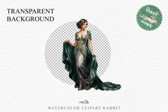 Fashion Lady Art Deco Royal Vintage Women PNG Romantic Girl Victorian Flower Transparent junk journal collage scrapbooking designs sublimation printable files watercolor antique romantic girl illustration Art deco, Victorian Lady Clipart, Royal Women PNG