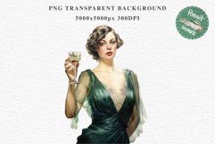Fashion Lady Art Deco Royal Vintage Women PNG Romantic Girl Victorian Flower Transparent junk journal collage scrapbooking designs sublimation printable files watercolor antique romantic girl illustration Art deco, Victorian Lady Clipart, Royal Women PNG